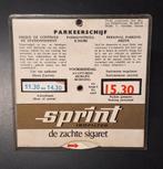 Disque de stationnement cigarettes Sprint Eddy Merckx, Collections, Marques & Objets publicitaires, Utilisé, Enlèvement ou Envoi