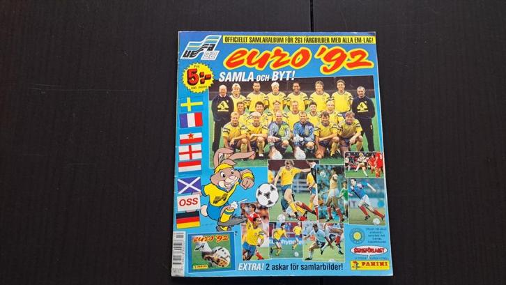 PANINI EURO 92##KOMPLEET ZWEEDSE UITGAVE, Verzamelen, Sportartikelen en Voetbal, Gebruikt, Poster, Plaatje of Sticker, Verzenden