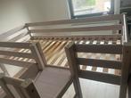 Half hoogslaper met glijbaan, Kinderen en Baby's, Kinderkamer | Bedden, Ophalen, 85 tot 100 cm, Gebruikt, Hoogslaper of Stapelbed