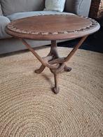 Houten salontafeltje, Huis en Inrichting, Ophalen, Gebruikt, 50 tot 100 cm, Rond