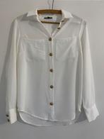 Nette witte blouse met gouden knopen, Ophalen, Zo goed als nieuw