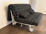 Slaapbank - Futon, Ophalen, Gebruikt, Zwart, Tweepersoons
