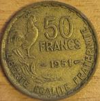FRANKRIJK 50 frank Guiraud 1951 F.425/5 KM#918.1 EF, Frankrijk, Ophalen of Verzenden, Losse munt