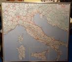 Zeer grote landkaart Italië - Zwitserland op kunststof, Huis en Inrichting, Ophalen of Verzenden, Zo goed als nieuw