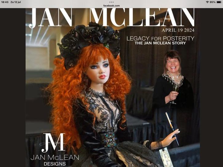 Pop -Jan Mclean masterpiece - original, Verzamelen, Poppen, Zo goed als nieuw, Pop, Ophalen