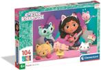 Gabby's Poppenhuis Puzzel - 104 stukjes - Clementoni, Kinderen en Baby's, Speelgoed | Kinderpuzzels, Ophalen of Verzenden, Meer dan 50 stukjes