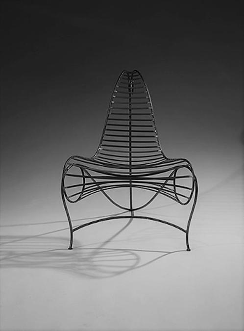 Designe spin chair Naar André Dubreuil zetel fauteuil Barok, Huis en Inrichting, Fauteuils, Zo goed als nieuw, Metaal, Ophalen