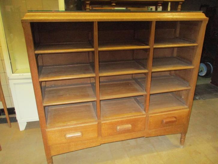 vintage vakkenkast, Antiek en Kunst, Antiek | Meubels | Kasten, Ophalen