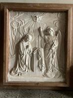 Grote kader uit kerk Aankondiging van Maria in gips, Antiek en Kunst, Ophalen