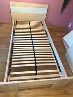Lits de 90 x 200 cm avec sommier à lattes et matelas, Maison & Meubles, Chambre à coucher | Lits, 90 cm, Beige, Mooi klassiek / passe partout bed