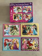 Puzzel 4 in 1 - Disney prinses - 3 jaar - 12/16/20/24 stuks, Enlèvement, 10 à 50 pièces, Comme neuf, 2 à 4 ans