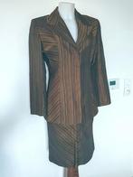 HELENA SOREL Tailleur jupe élégant à rayures ensemble chic, Enlèvement ou Envoi, Comme neuf