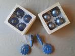 Kerstballen blauw en goud, Diversen, Ophalen of Verzenden, Zo goed als nieuw