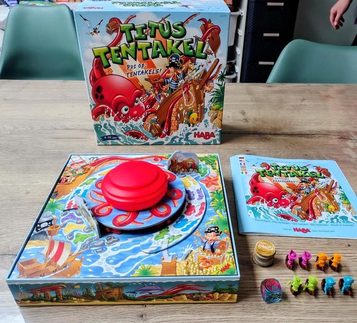 Spel: Haba Titus Tentakel vanaf 4 jaar, Kinderen en Baby's, Speelgoed | Educatief en Creatief, Gebruikt, Ophalen of Verzenden