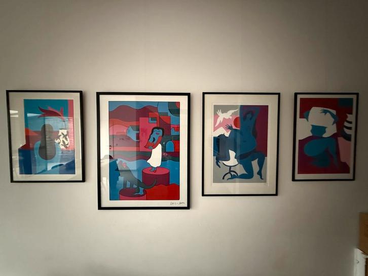 Piet Parre limited print collectie, Antiek en Kunst, Kunst | Schilderijen | Abstract, Ophalen