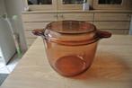 Grote Pyrex steelpan „Vision Corning” jaren 70 - 80, Ophalen, Zo goed als nieuw, Glas, Kookpan of Snelkookpan
