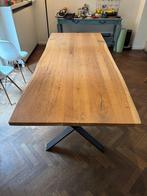 Mooie eettafel voor 8 in natuurlijk hout., Huis en Inrichting, Tafels | Eettafels, Ophalen, Gebruikt, 200 cm of meer, 50 tot 100 cm