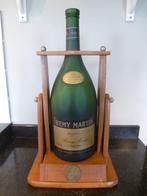 Remy Martin fles 3 liter met houten schenkstandaard, Verzamelen, Ophalen of Verzenden, Gebruikt, Frankrijk, Overige typen