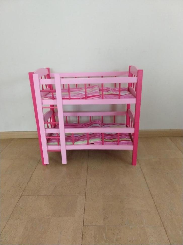 Stapelbed voor poppen, Kinderen en Baby's, Speelgoed | Poppenhuizen, Zo goed als nieuw, Accessoires, Ophalen