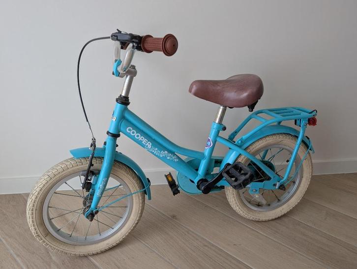 Popal Cooper kinderfiets 14 inch, Fietsen en Brommers, Fietsen | Kinderfietsjes, Gebruikt, Minder dan 16 inch, Zijwieltjes, Ophalen