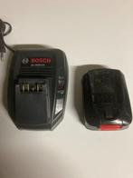 Chargeur et batterie  Bosch 18 v, Bricolage & Construction, Outillage | Pièces de machine & Accessoires, Comme neuf, Enlèvement ou Envoi