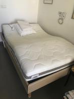 bed, Huis en Inrichting, Slaapkamer | Bedden, Ophalen, Beige, Twijfelaar, 120 cm
