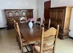 Massief eikenhouten eetkamer meubelen, Huis en Inrichting, Complete eetkamers, Ophalen, Zo goed als nieuw, Stijlvolle massief eikenhouten meubilair