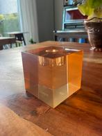 Kandelaar FÉST model Otto oranje glas kubus, Dieren en Toebehoren, Ophalen, Zo goed als nieuw