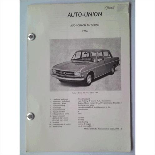 Audi Coach en Sedan Vraagbaak losbladig 1966 #2 Nederlands, Boeken, Auto's | Boeken, Gelezen, Audi, Ophalen of Verzenden