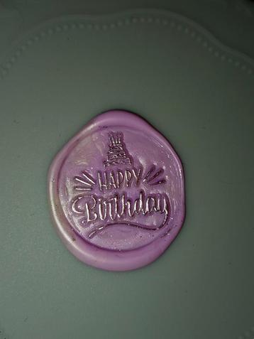Gepersonaliseerde wax zegels verjaardag. beschikbaar voor biedingen