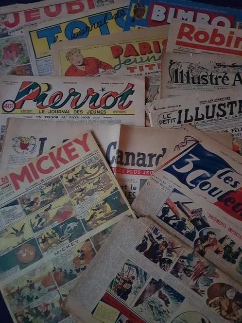 Verzamelaar vraagt te koop oude Franstalige jeugdbladen, Verzamelen, Tijdschriften, Kranten en Knipsels, Ophalen of Verzenden