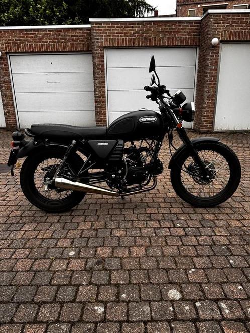 Brommer Hanway Raw zwart 50cc, Fietsen en Brommers, Brommers | Overige merken, Zo goed als nieuw, Ophalen