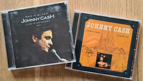 JOHNNY CASH - Live in Denmark & Live in Prague (2 CDs), Cd's en Dvd's, Cd's | Country en Western, Zo goed als nieuw, Ophalen of Verzenden