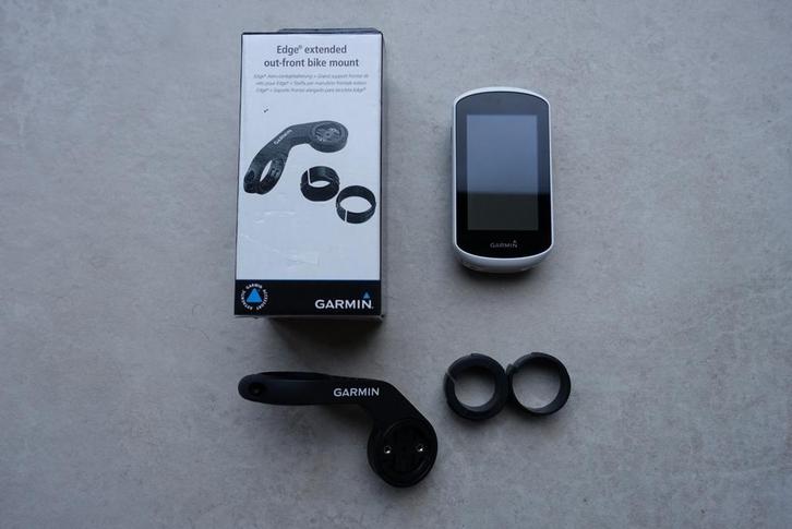 Garmin Edge Explore + originele Out-front mount, Fietsen en Brommers, Fietsaccessoires | Fietscomputers, Zo goed als nieuw, Ophalen of Verzenden