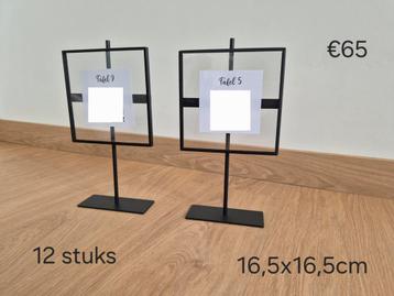 Fotokaders op staander 16,5x16,5cm, 12 stuks beschikbaar voor biedingen