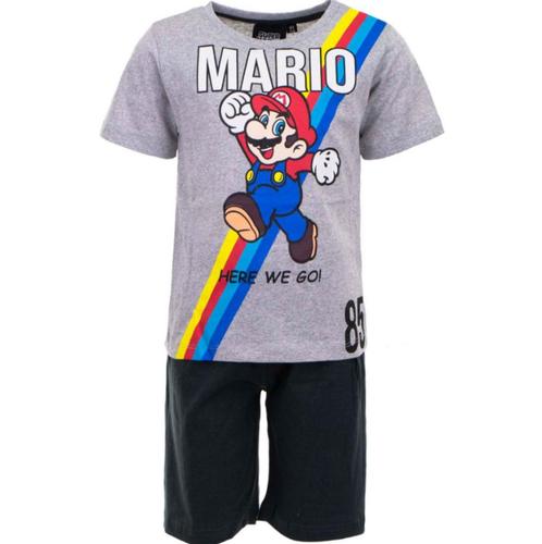 Super Mario Shortama - Here we Go - Maat 104, Kinderen en Baby's, Kinderkleding | Maat 104, Nieuw, Jongen, Nacht- of Onderkleding