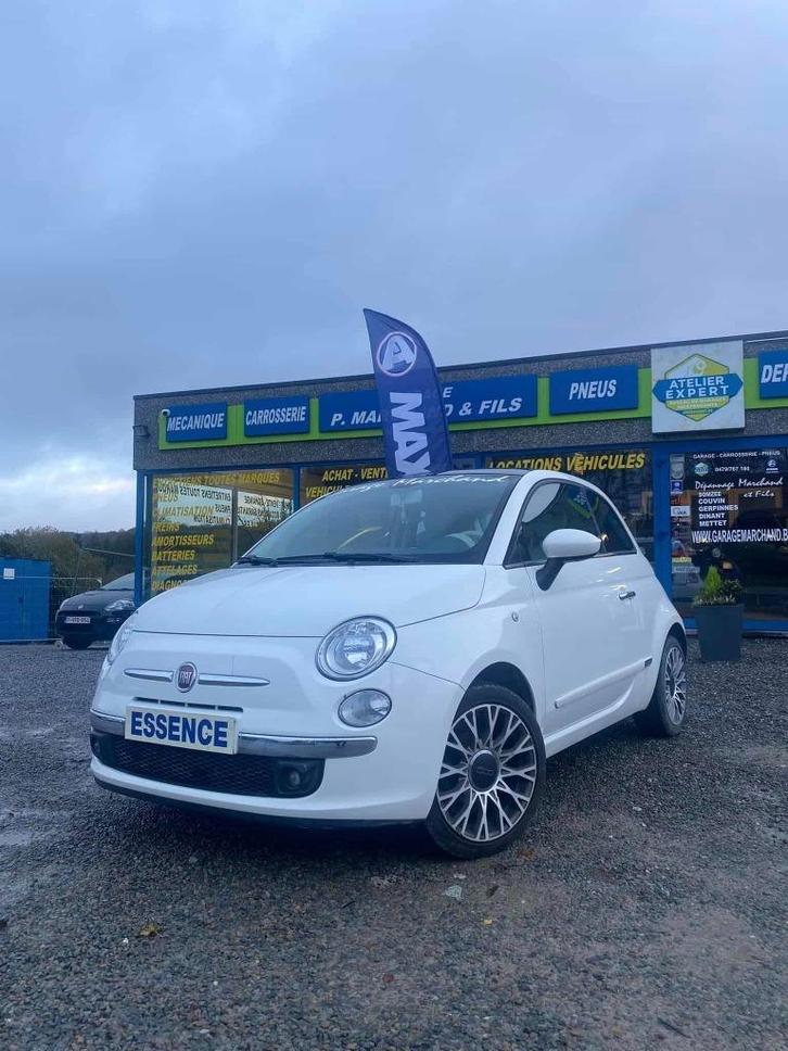 Fiat 500, Auto's, Fiat, Bedrijf, Benzine, Euro 6, 3 deurs, Handgeschakeld, Wit, Beige, Stof, Voorwielaandrijving, Ophalen of Verzenden