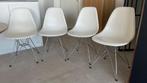 4 witte Vitra stoelen "Eames", Huis en Inrichting, Stoelen, Ophalen, Wit, Zo goed als nieuw, Vier