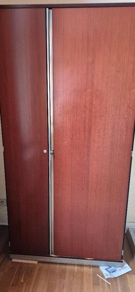 Armoire de bureau vintage design Ico Parisi pour Mim Roma, Maison & Meubles, Bureaux, Utilisé, Bureau debout, Enlèvement