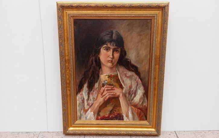 schilderij BALENGHIEN GUSTAVE (1892-1953), Antiek en Kunst, Kunst | Schilderijen | Klassiek, Ophalen of Verzenden