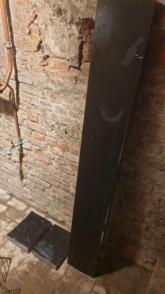 Belgische blauwe steen, arduin, 3 stukken voor schouwmantel, Tuin en Terras, Tegels en Klinkers, Ophalen