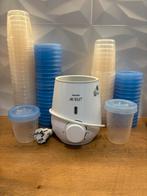 Philips Avent flessenwarmer + voorraadpotten, Kinderen en Baby's, Ophalen of Verzenden, Gebruikt, Sterilisator