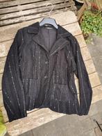 Zwarte blazer jasje pailletten Boho stijl maat 40., Kleding | Dames, Maat 38/40 (M), Zwart, Ophalen of Verzenden, Zo goed als nieuw