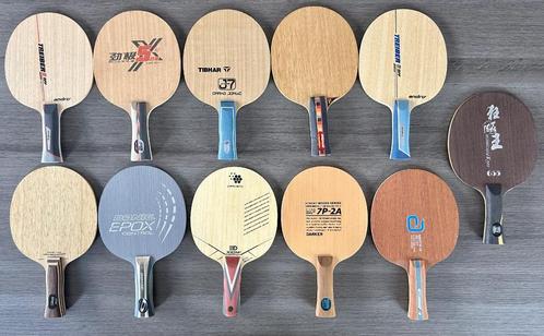 Tafeltennishoutjes allerlei., Sport en Fitness, Tafeltennis, Gebruikt, Net, Batje(s) of Balletje(s), Ophalen of Verzenden