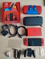 Nintendo Switch - OLED Model - Mario Red Edition, Games en Spelcomputers, Ophalen of Verzenden, Zo goed als nieuw