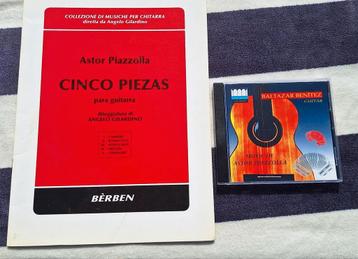 Music of Astor Piazzolla Baltazar Benítez+ bijhorend boekje, Enlèvement ou Envoi, Comme neuf