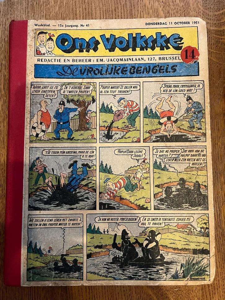 Verzamelalbum Ons Volkske nr 14 - 50s, Verzamelen, Stripfiguren, Verzenden