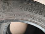 2 zomerbanden 205/55 r17  continental 5mm 80€ met montage, Ophalen of Verzenden