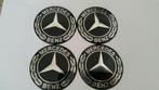 Mercedes stickers/logo's full zwart/blauw/zwart 》4 x 65 mm, Auto diversen, Autostickers, Ophalen of Verzenden