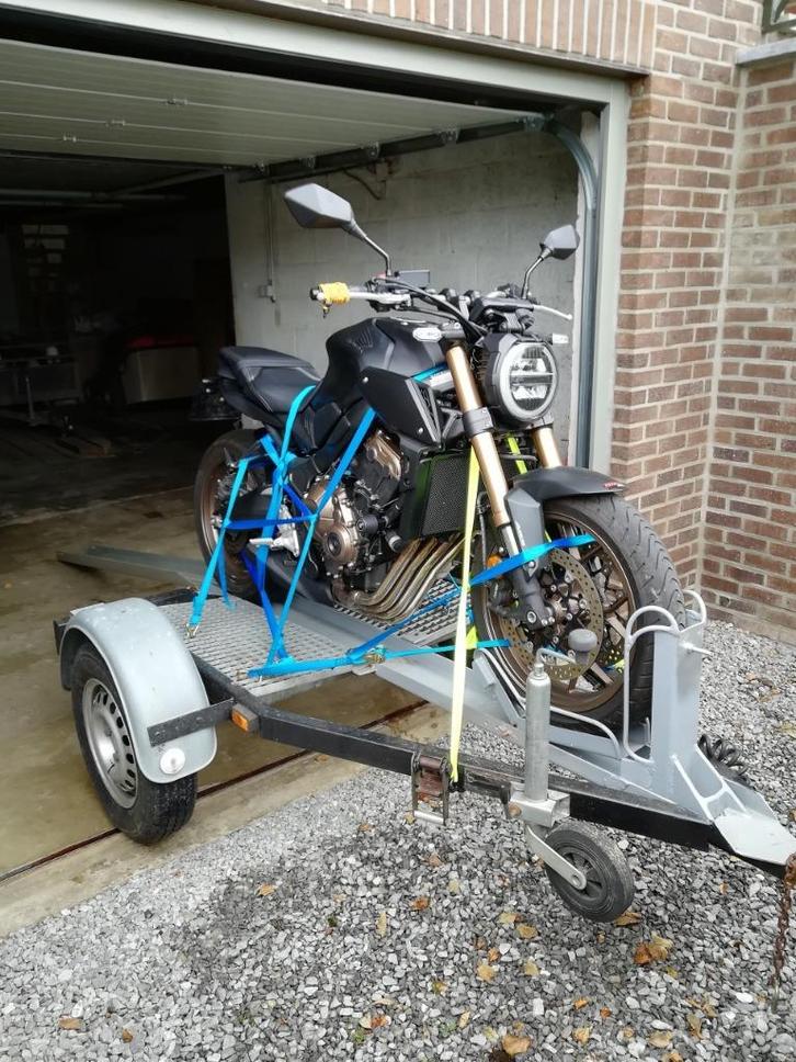 Remorque pour moto 1ou2 motos ou quad ou scooter ou traditio, Auto diversen, Aanhangers en Bagagewagens, Zo goed als nieuw, Ophalen